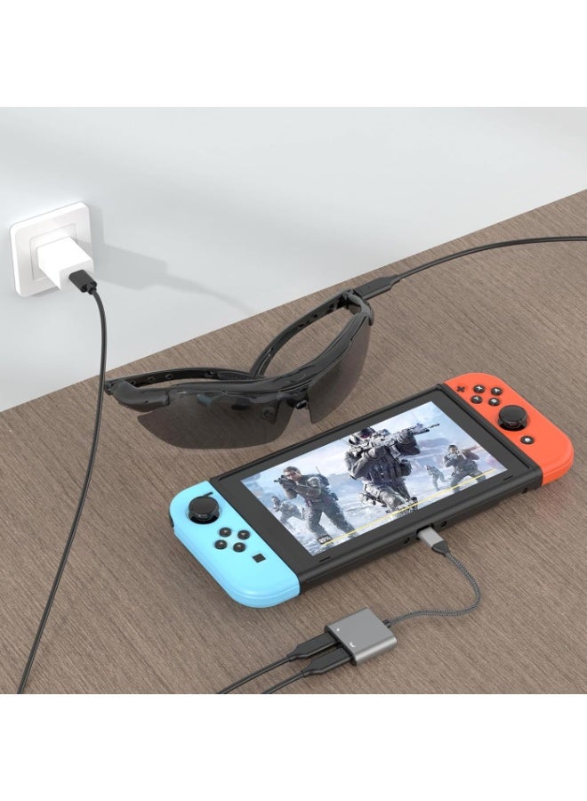 LR Nexus USB-C Hub to AR Glasses Converter and Charging Adapter is plug-and-play and compatible with mobile phones, Steam Deck, Switch 1st, ROG Ally, laptops, etc. - Image 5